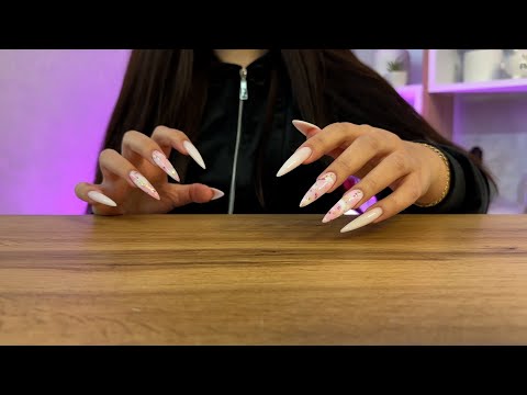 LOFI ASMR ✨ table tapping & scratching & nail sounds I fast and slow / not aggressive
