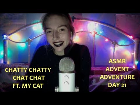 ASMR ADVENT DAY 21 😻Whispered Chatting and Kitty Cuddles😻