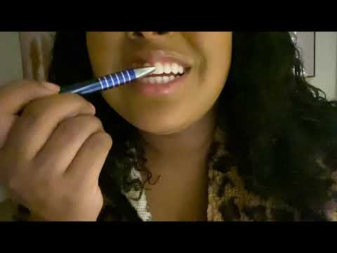 ASMR Teeth Tapping 💦🦷👅 Wet Mouth Sounds👀