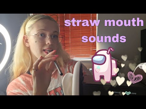straw mouth sounds 3DIO super rare [Custom video for Cat]