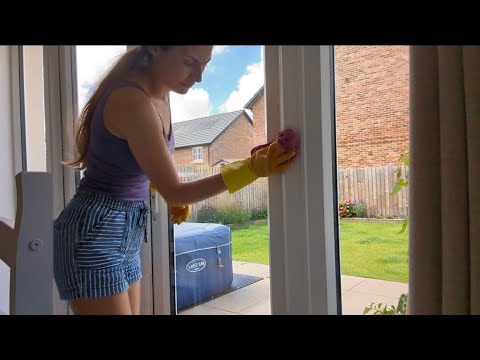 ASMR Household Cleaning The French Doors No Talking