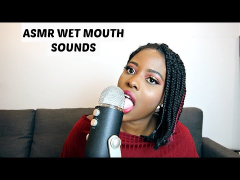 ASMR| Fast and Aggressive wet mouth sounds (tongue fluttering, mic licking & more)