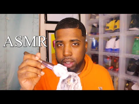 ASMR | Shaving Cream Ear Massage & Crinkle Sounds 🤤👂🏽