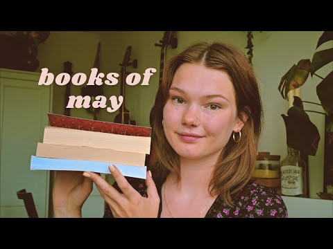 ASMR the books I read in may (whispers, tapping, candy)