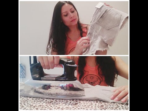 Asmr•• Assistant shops and irons your clothes (fabric and scratching sounds)