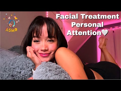 ASMR Girl BestFriend gives you facial treatment ~ Personal attention🤍