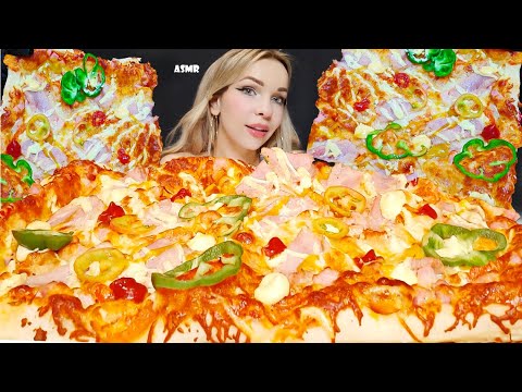 ASMR EATING Giant Homemade Pizza Hut 피자 리얼사운드 (Eating sounds) Mukbang | Oli ASMR
