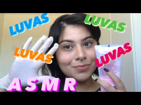 ASMR | SONS DE LUVAS E CREME 🧤❤️