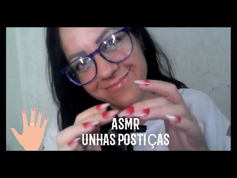 [ASMR] com unhas postiças #asmr #asmrsounds #asmrfast #asmrunhaspostiças