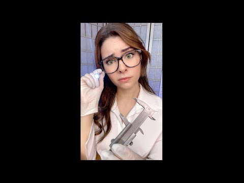ASMR Eye Exam EVERYTHING IS WRONG #shorts medical exam, personal attention fast & aggressive 🩺