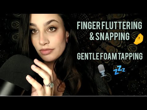 ASMR Fast & Aggressive Hand Sounds, Gentle Foam Mic Tapping (Soft Spoken/Whispered Ramble)