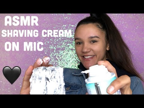 ASMR Shaving Cream On Mic!!