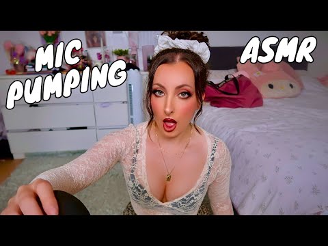 ASMR MIC PUMPING + SCRATCHING + RUBBING | fast and slow microphone pumping and scratching