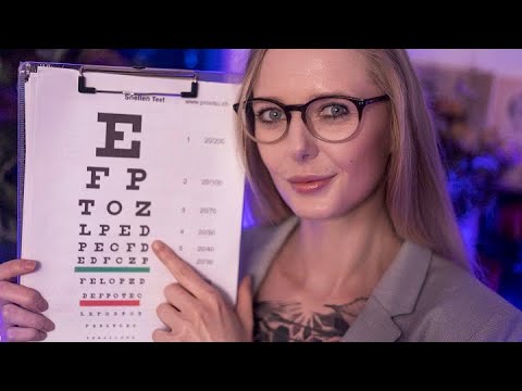 ASMR Relaxing Eye Exam by Dr.Dee - Optician Roleplay (medical, personal attention)