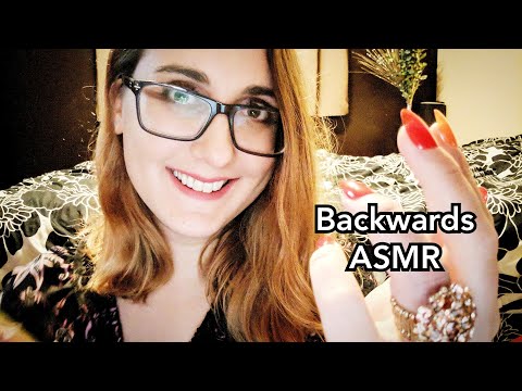 ASMR Backwards Triggers???? backwards hair cut, lipstick and other stuff lol