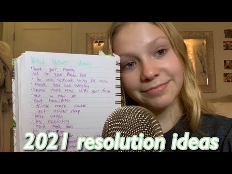 20+ New Years resolution ideas ASMR