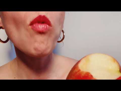 ASMR Eating Video-Food Porn Honey Crisp Apple