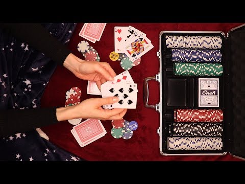 [ASMR] Deutsch/German ~ Playing with POKER Cards and Chips