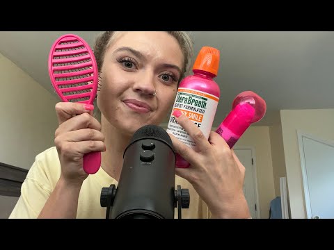 ASMR| Pink Triggers| Tapping on Pink Items Only! 💗