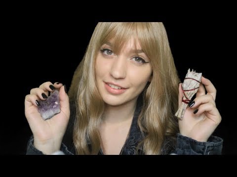[ASMR] Psychic Healing/Cleansing Energy RP w/ crystals/sage/incense