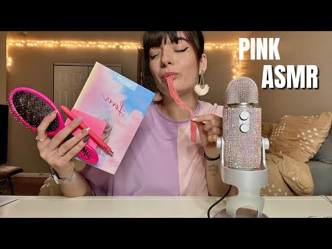 ASMR | pink triggers | NO TALKING | ASMRbyJ