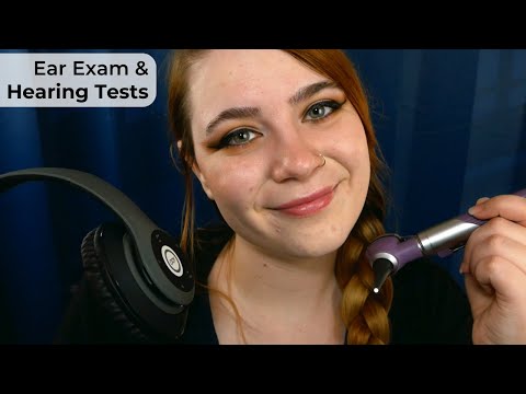 🎧 Hearing Examination with Headphones, Whispers, Triggers, & More! 👂 | ASMR Soft Spoken Medical RP
