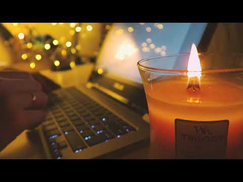 Little Tingle ASMR - Crackling Candle and Typing for Sleep - No Talking