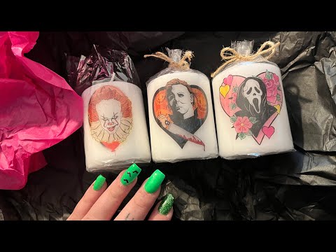 ✨ASMR • 🔪 Won a Horror Box Give away, Unbox with me 🔪 🤡✨