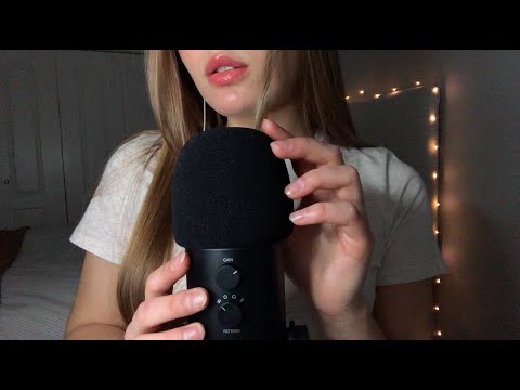 ASMR fast & aggressive triggers while turning the mic on and off *anticipatory tingles*