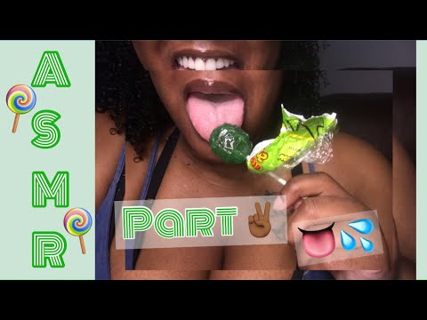 Extreme Wet Mouth Sounds ASMR 👅💦 | Green Apple Super Blow Pop Pt 2 | LOLLIPOP ASMR 🍭