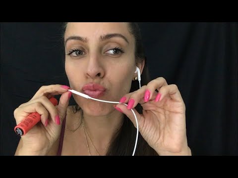 ASMR Lipgloss and Mouth Sounds