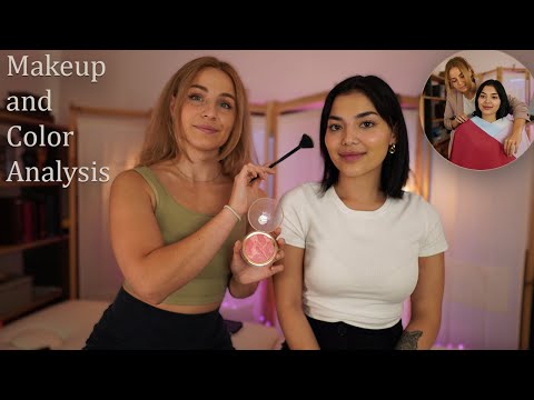 ASMR Perfecting personalized MAKEUP based on COLOR ANALYSIS | attention to detail, soft spoken