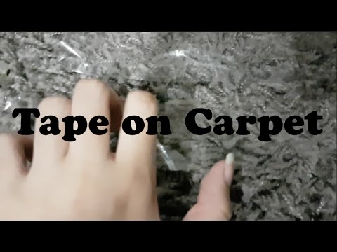 [ASMR] Tape on Carpet (Fizzy Crinkly Sounds)