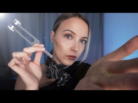 ASMR Face & Body Sensation Medical Exam Roleplay ✈ - Nerve Exam (Can you feel this?)