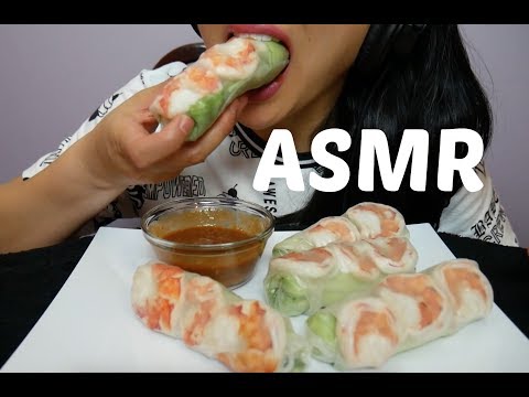 ASMR Vietnamese Salad roll (CRUNCHY CHEWY EATING SOUNDS) No Talking | SAS-ASMR