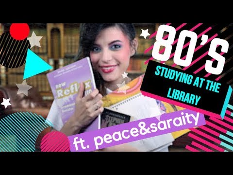 ASMR | 80s Study Session at the Library (ft. Ms. Talley from Peace and Saraity!) - PART 2