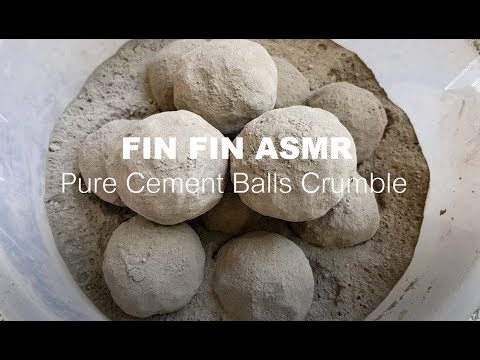 ASMR : Pure Cement Balls Crumble in Bucket #175