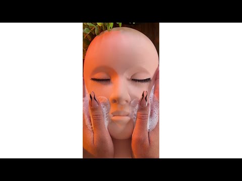 ASMR The MOST Relaxing Facial 🌱Intense Relaxation Sounds For Sleep #shorts