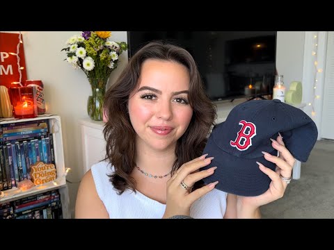 ASMR Vacation Haul ✨ | Boston ⚾❤️ (super chatty, close whispers, tapping, and scratching)