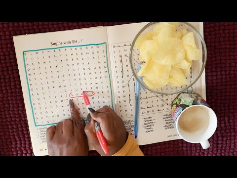 WORD HUNT BEGIN WITH SH | LAYS CHIP ASMR EATING SOUNDS