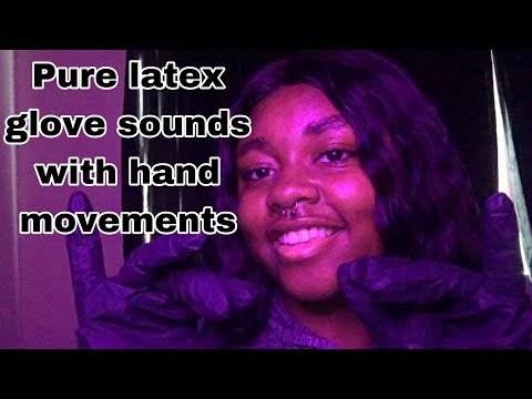 ASMR Pure Latex Glove 🧤Sounds With Hand Movements 👋