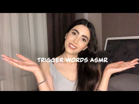 ASMR 21 trigger words and hand movements (for stress relief and better sleep 😴 💤)
