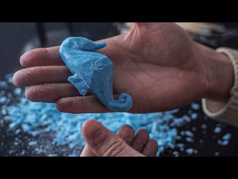 ASMR Soap carving (Seahorse) - No Talking Just Sounds