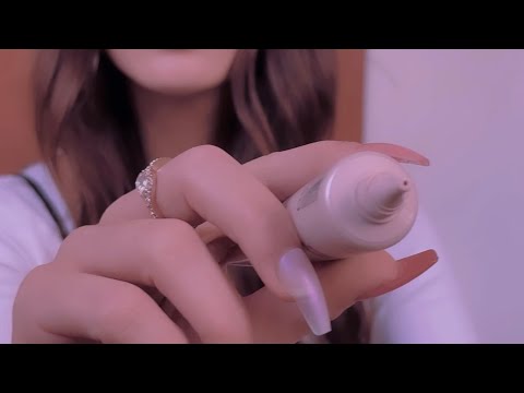 doing your makeup in 1 minute ASMR | layered sounds, soft ✨