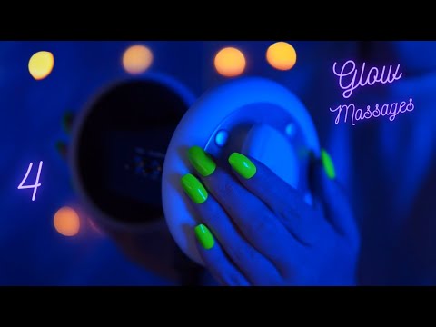 ASMR— 4 glow massages: lotion, oil, sugar, and gloves! NO talking