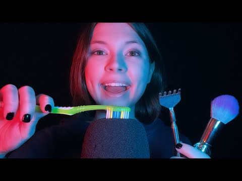 ASMR Mic Brushing With Mouth Sounds For Intense Tingles