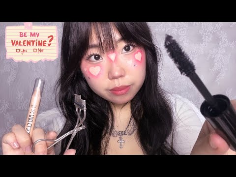 ASMR Cupid does your date makeup💘