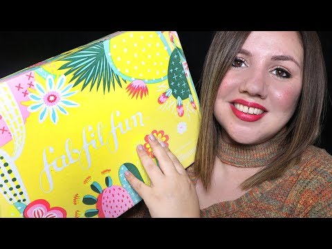 ASMR FabFitFun Unboxing! Soft Talk, Tapping and Crinkling