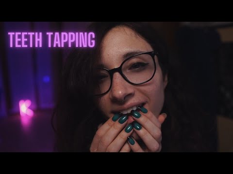 ASMR Teeth tapping intenso (no talking, mouth sounds)