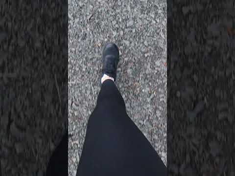 ASMR Black leggings forest walking